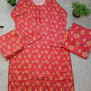 3 piece Dhanak casual suit