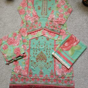 3 piece Dhanak suit