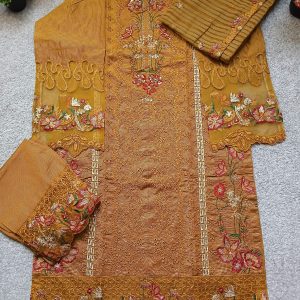 3 piece fancy embroided Eid dress