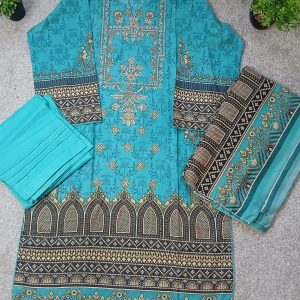 Women embroided Pakistani Salwar Kameez readymade 3 Piece dress for formal wear