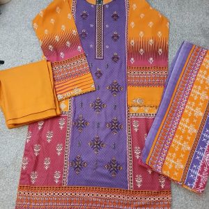 3 piece Dhanak winter dress