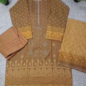3 Piece Dhanak winter suit